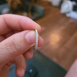 0.3 ct D Color VVS1 Lab Created Diamond Sterling Silver Ring